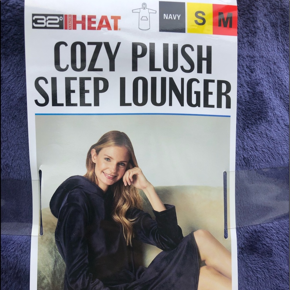 Plush sleep lounger hoodie NWT